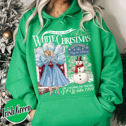 Christmas Movie Lover Hoodie, Christmas Sister Sister Hoodie, Wallace and Davis Hoodie