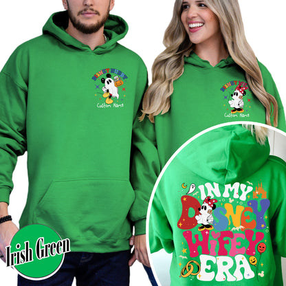 Couples Disney Epcot Hoodie, Custom Wife Husband Hoodie, in My Disney Hubby Era Hoodie