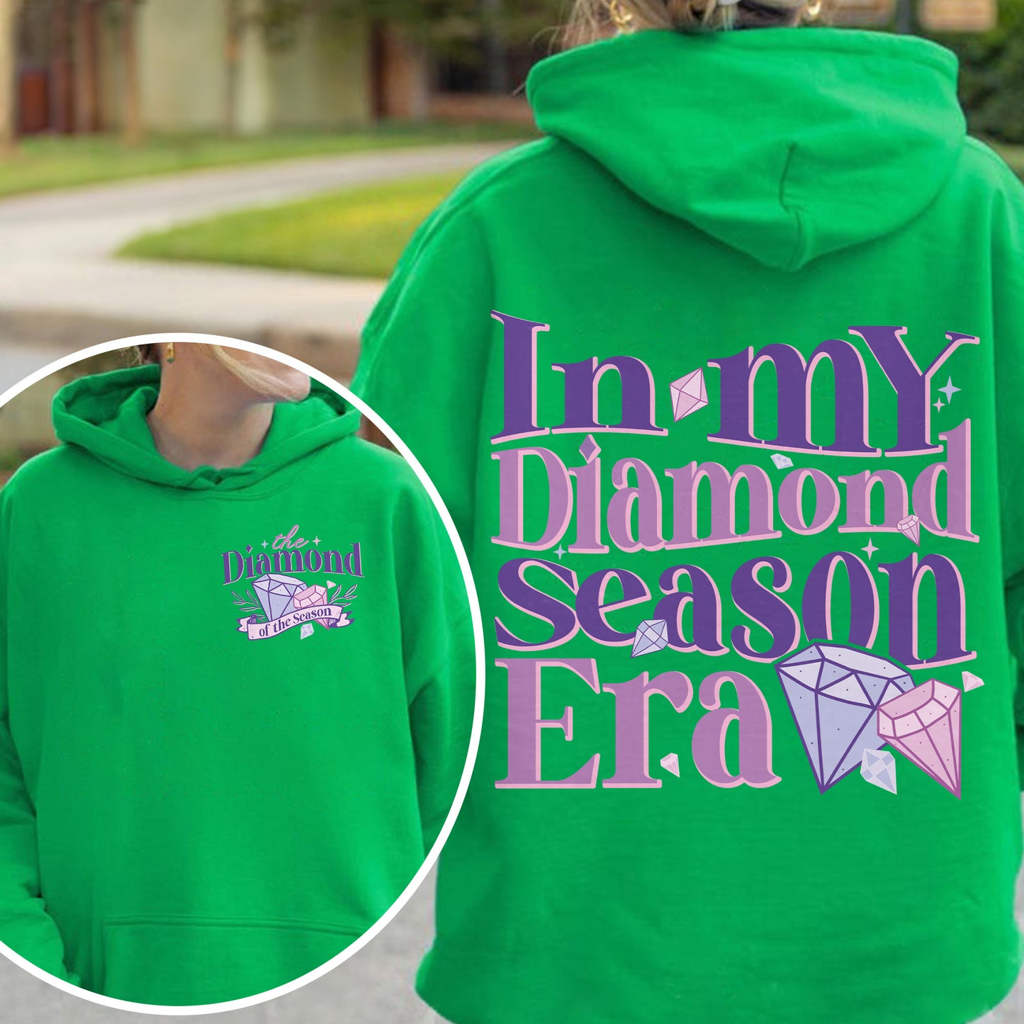 In My Diamond Season Era, Bridgerton Inspired Regency Aesthetic for Book Lover Hoodie
