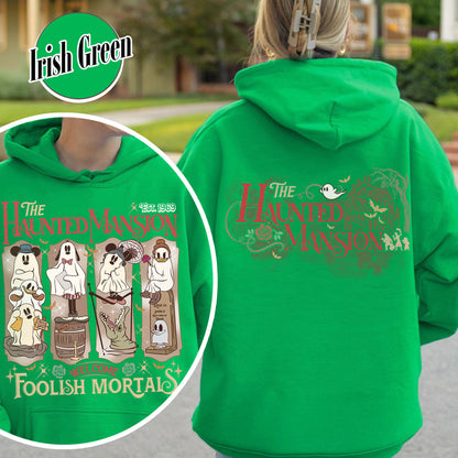 Halloween Hoodie, Haunted Mansion Halloween Hoodie, Not So Scary Halloween Party Hoodie