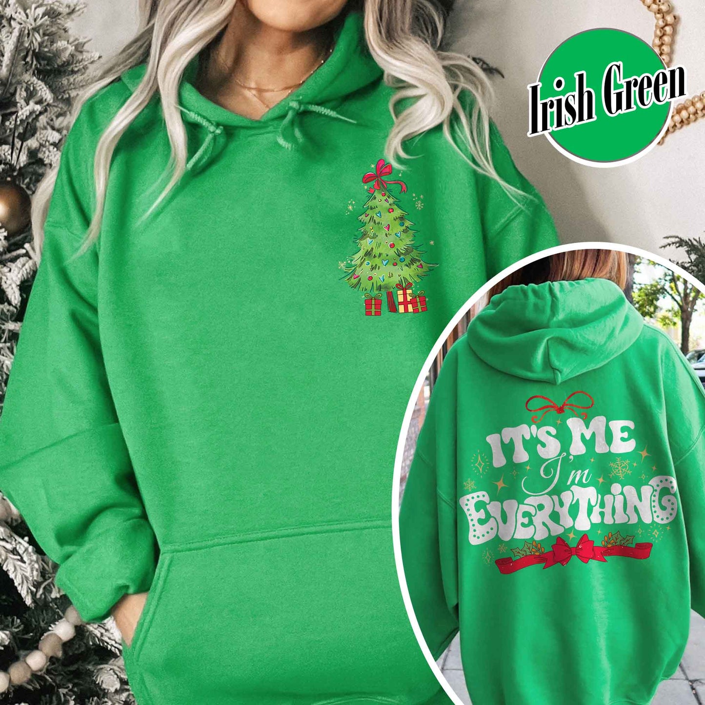 I Have Everything I Want For Christmas Hoodie, It's Me I'm Everything Shirt,Matching Christmas Couple Sweaters Funny, Holiday Couples Shirt