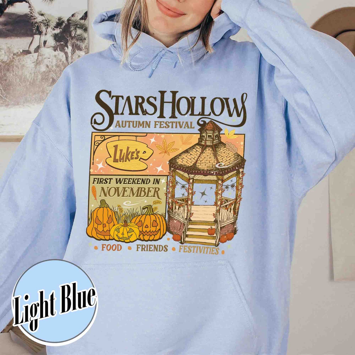 Bookish Hoodie, Stars Hollow Autumn Festival Hoodie, Where You Lead I Will Follow Hoodie