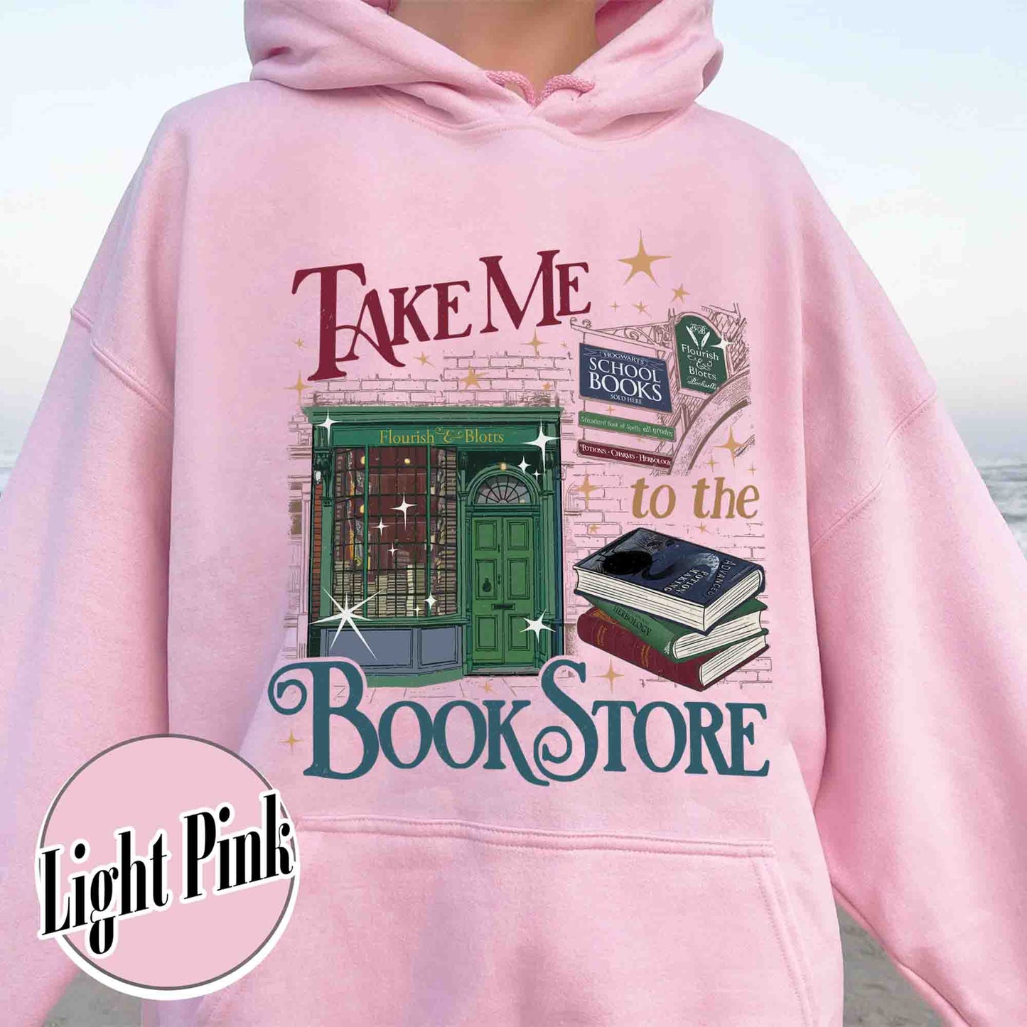 Wizard Book Shop Hoodie, Take Me to the Book Store Hoodie, Bookseller Wizarding HP World Hoodie
