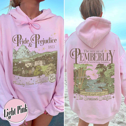 Bookish Hoodie, Pemberley Est 1813 Hoodie, Pride and Prejudice Hoodie, Jane Austen Mr Darcy Hoodie