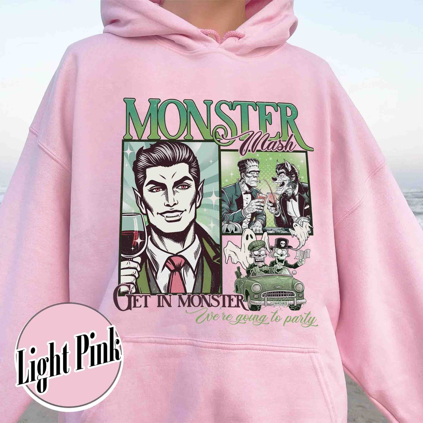 Halloween Hoodie, Monster Mash Hoodie, Get in Monster Hoodie, Ghost Halloween Hoodie