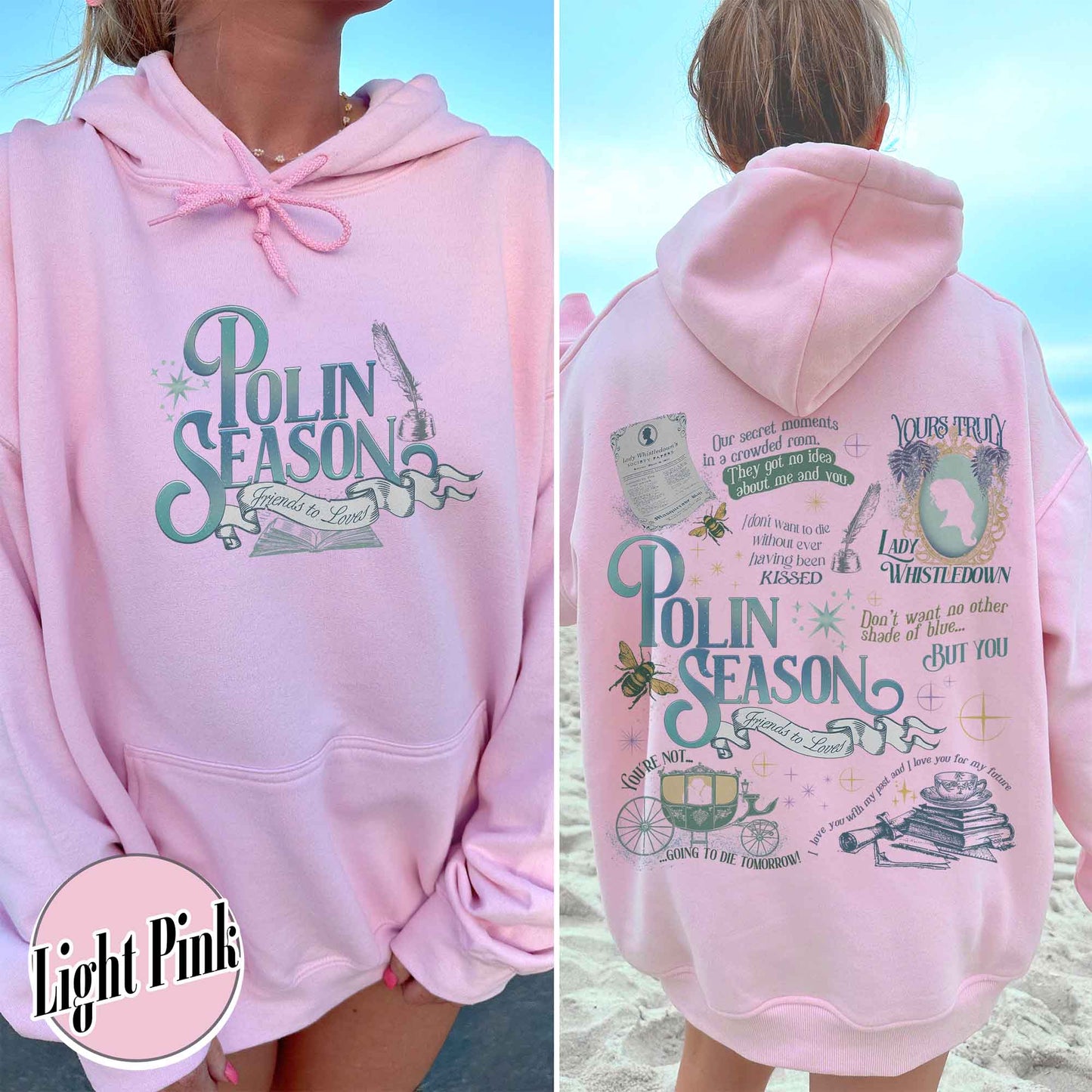 Penelope Colin Bridgerton Season 3 Hoodie, Polin Season, Penelope And Colin Hoodie, Spill The Tea Lady Whistledown's Society Papers Hoodie
