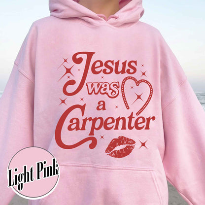 Jesus Was A Carpenter Hoodie, Festival Hoodie, Vintage Inspired Hoodie, Concert Hoodie, Soft Girl Aesthetic, Music Lover Gift