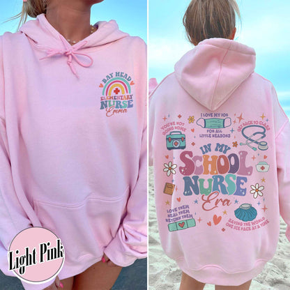Personalized School Nurse Hoodie, Custom Nurse Hoodies, Nursing School Hoodie, Nursing School Gift, in My Nursing School Era Hoodie