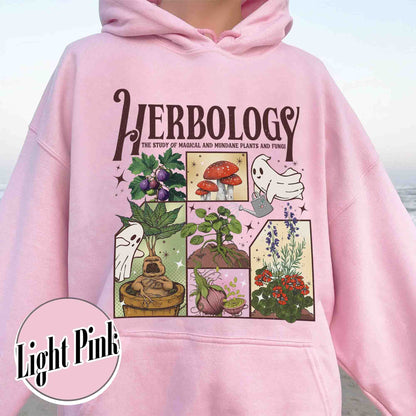 Halloween Hoodie, Herbology Plants Hoodie, Gardening Hoodie, Cute Ghost Hoodie