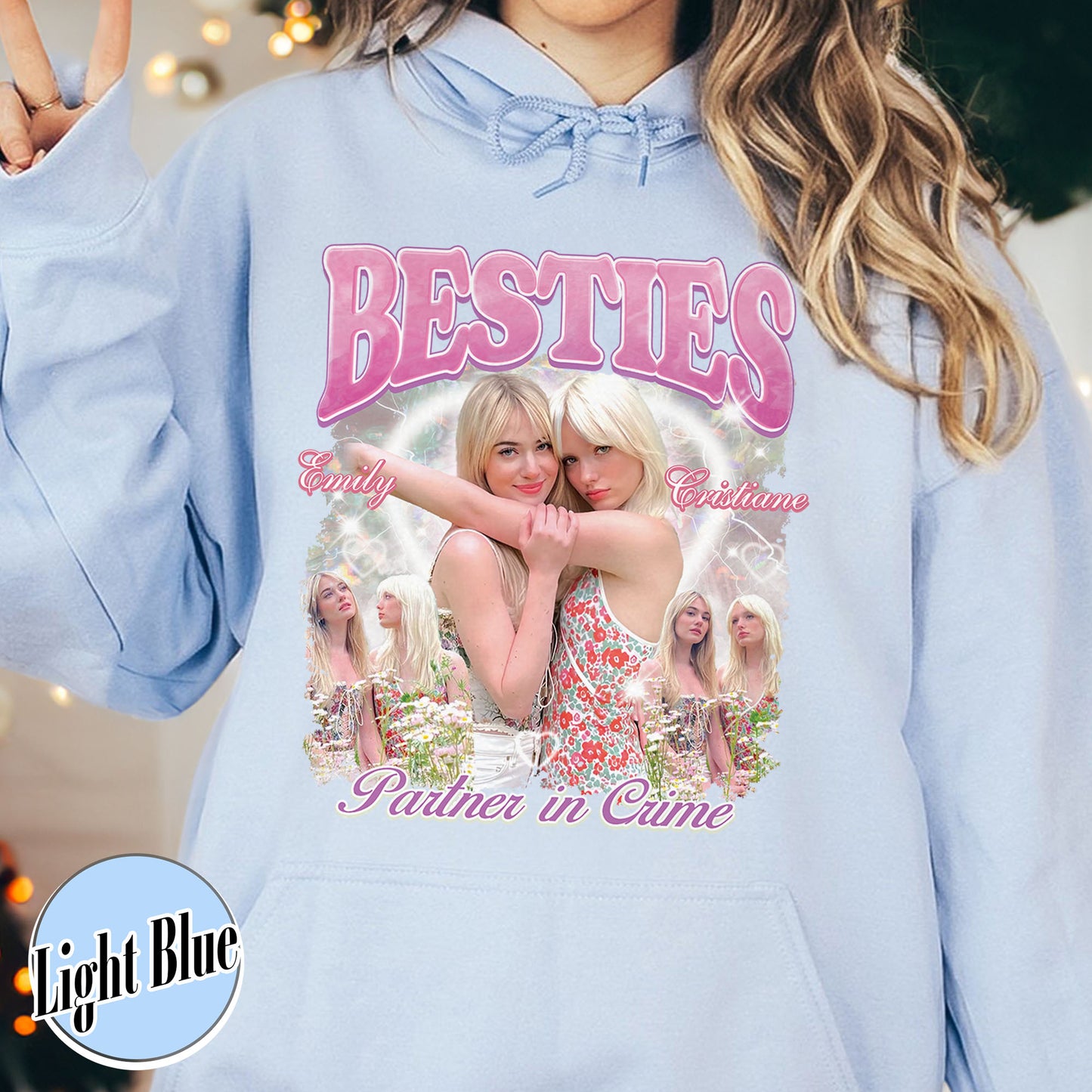 Custom Best Friend Hoodie, Besties BFF Bootleg Hoodie, Best Friend Birthday Hoodie
