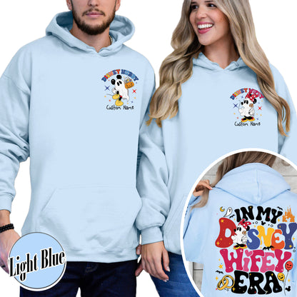 Couples Disney Epcot Hoodie, Custom Wife Husband Hoodie, in My Disney Hubby Era Hoodie