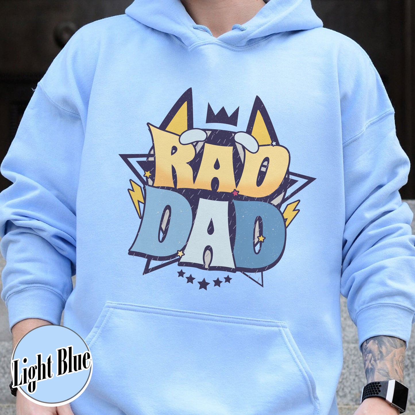 Rad Dad Hoodie, Fathers Day Gift, Rad Like Dad Hoodie, Dad Matching Hoodie, Cool Dads Club, Kids Hoodie For Fathers Day, The Girl Father Hoodie