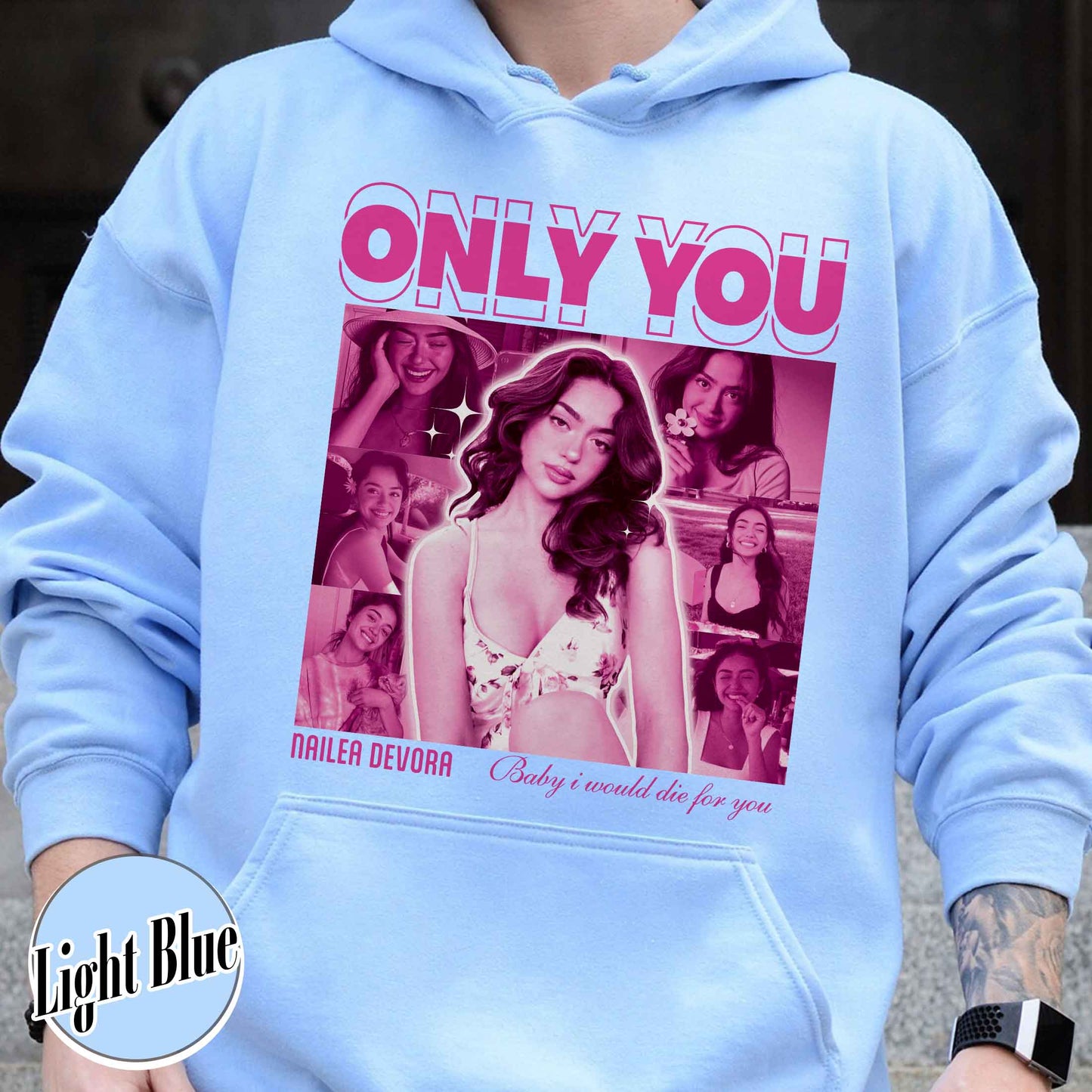 Valentine’s Day Hoodie, Only You Photo Custom Hoodie, Custom Hoodie With Picture for Boyfriend
