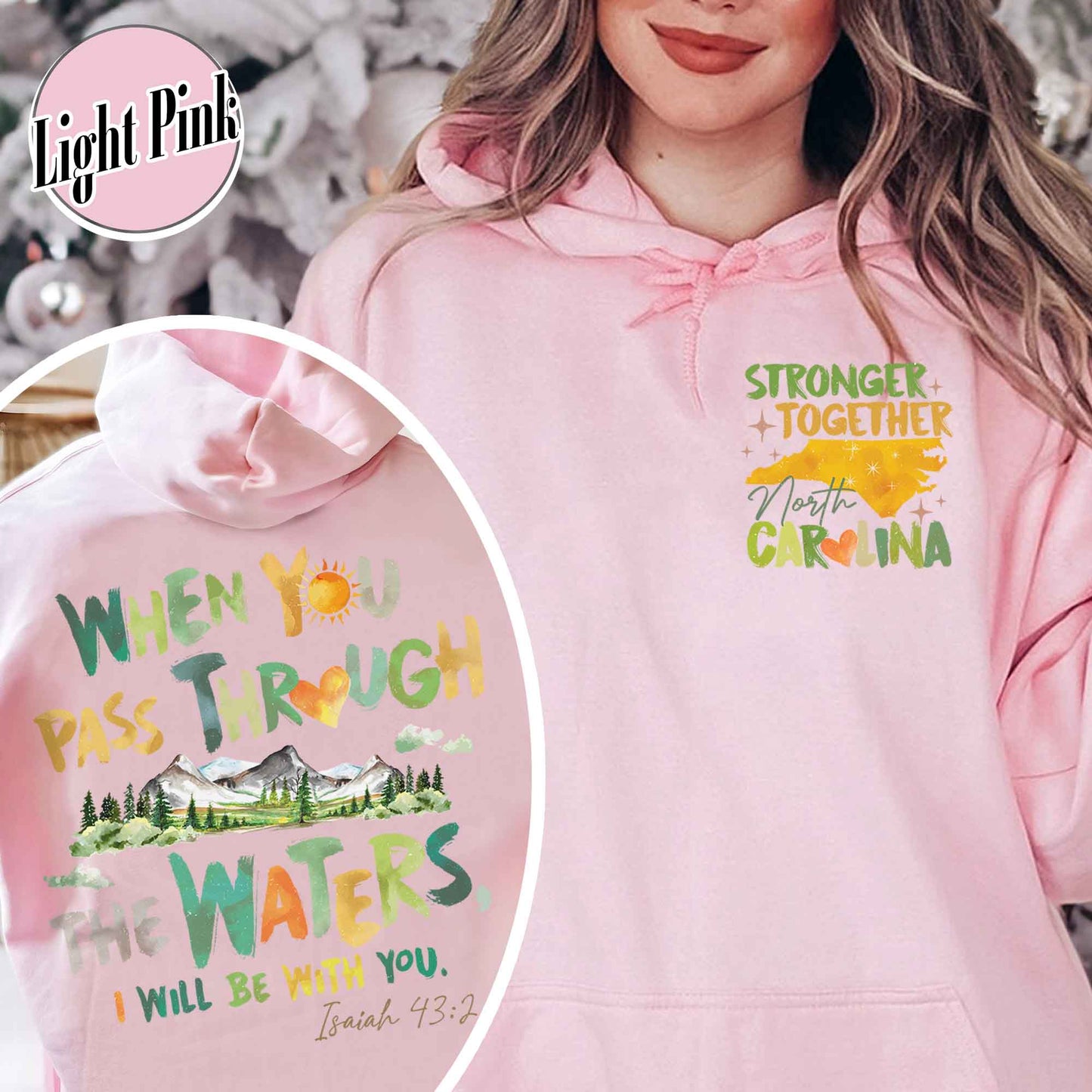 North Carolina Stronger Than the Storm Hoodie, North Carolina Strong Hoodie, Helping Out Western NC Families, North Carolina Stronger Hoodie