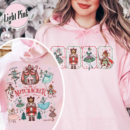 Christmas Party Hoodie, Sugar Plum Fairy Hoodie,Woman Christmas Hoodie, Xmas Hoodie,Nut Cracker Hoodie,Christmas Ballet Hoodie,Cute Holiday Gift