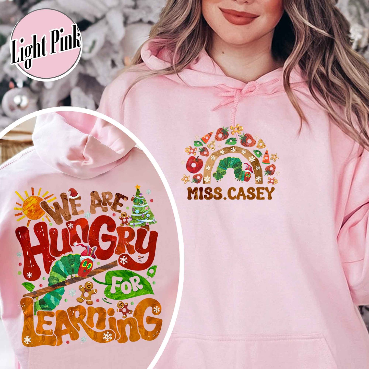 We Are Hungry for Learning Hoodie, We Are Hungry for Learning Christmas, Funny Teacher Hoodie, Teacher Christmas Hoodie, Teacher Christmas Gift