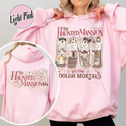 Halloween Hoodie, Haunted Mansion Halloween Hoodie, Not So Scary Halloween Party Hoodie