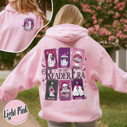 Booklover Hoodie, in My Reading Era Hoodie, Tarot Cards With Book Hoodie, Spooky Reader Hoodie