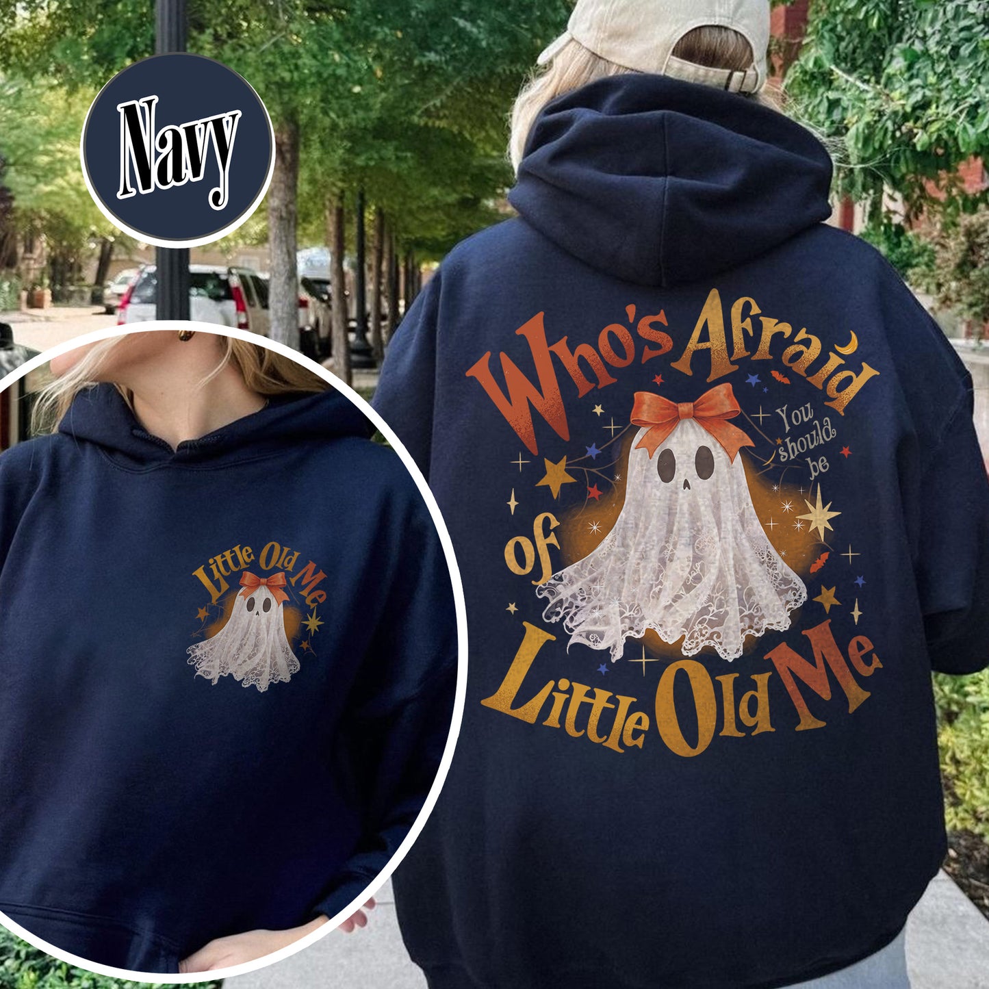 Halloween Ghost Hoodie, Whos Afraid of Little Old Me Hoodie, Will You Should Be Hoodie