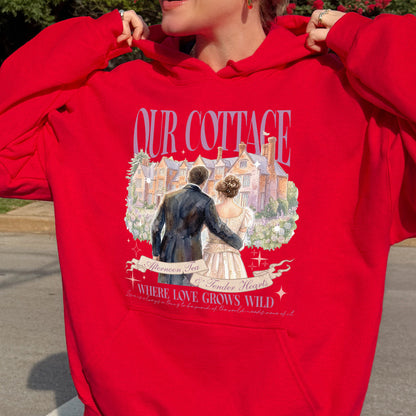 Our Cottage, Bridgerton Regency Romance Inspired, Benedict and Sophie, Bookish Gift, Booklover Hoodie