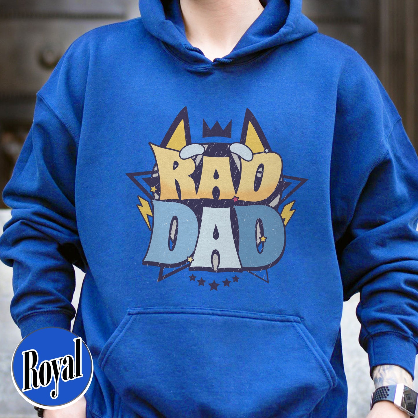 Rad Dad Hoodie, Fathers Day Gift, Rad Like Dad Hoodie, Dad Matching Hoodie, Cool Dads Club, Kids Hoodie For Fathers Day, The Girl Father Hoodie