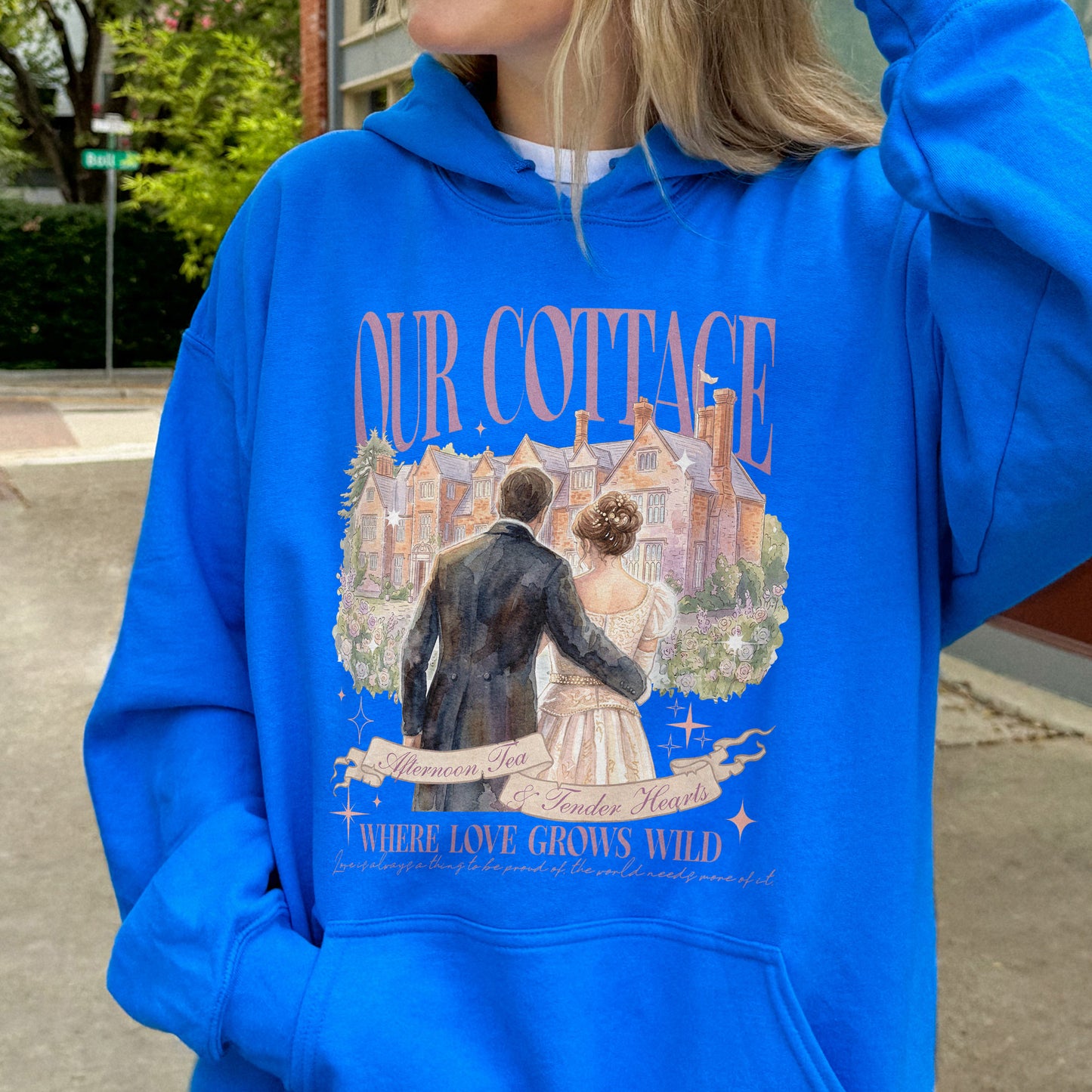 Our Cottage, Bridgerton Regency Romance Inspired, Benedict and Sophie, Bookish Gift, Booklover Hoodie