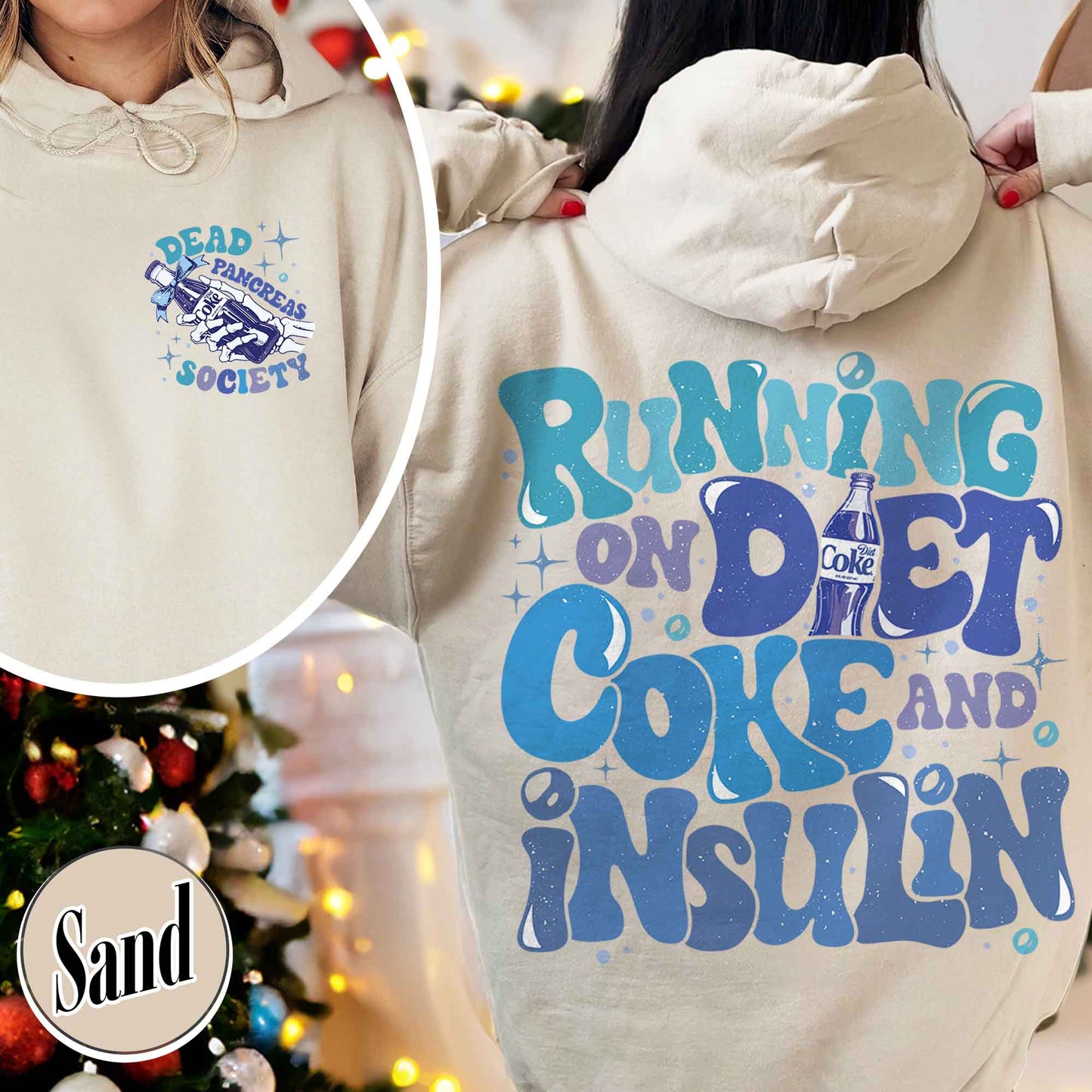 I Run On Diet Coke And Insulin Hoodie,Diabetes Awareness Shirt For Moms,Friend Diabetes Awareness,Dead Pancreas Society Diabetes Awareness