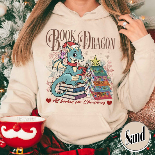 Fantasy Book Dragon Hoodie, Fantasy Dragon Bookish Hoodie, Fantasy Book Lover Hoodie, Book Hoodie, Dragon Book Light Hoodie, Abraxos Dragon Hoodie