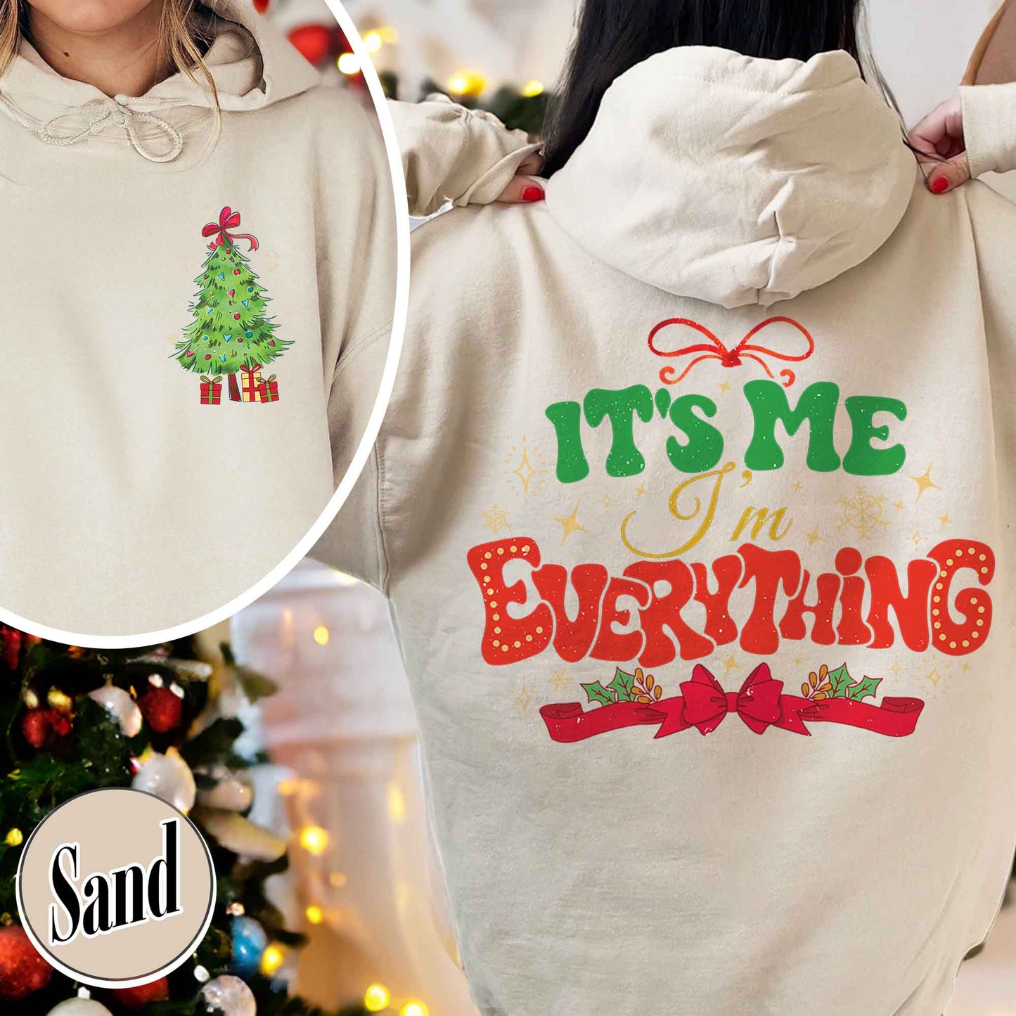 I Have Everything I Want For Christmas Hoodie, It's Me I'm Everything Shirt,Matching Christmas Couple Sweaters Funny, Holiday Couples Shirt