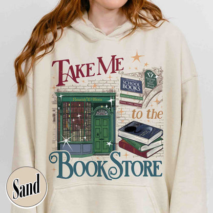 Wizard Book Shop Hoodie, Take Me to the Book Store Hoodie, Bookseller Wizarding HP World Hoodie