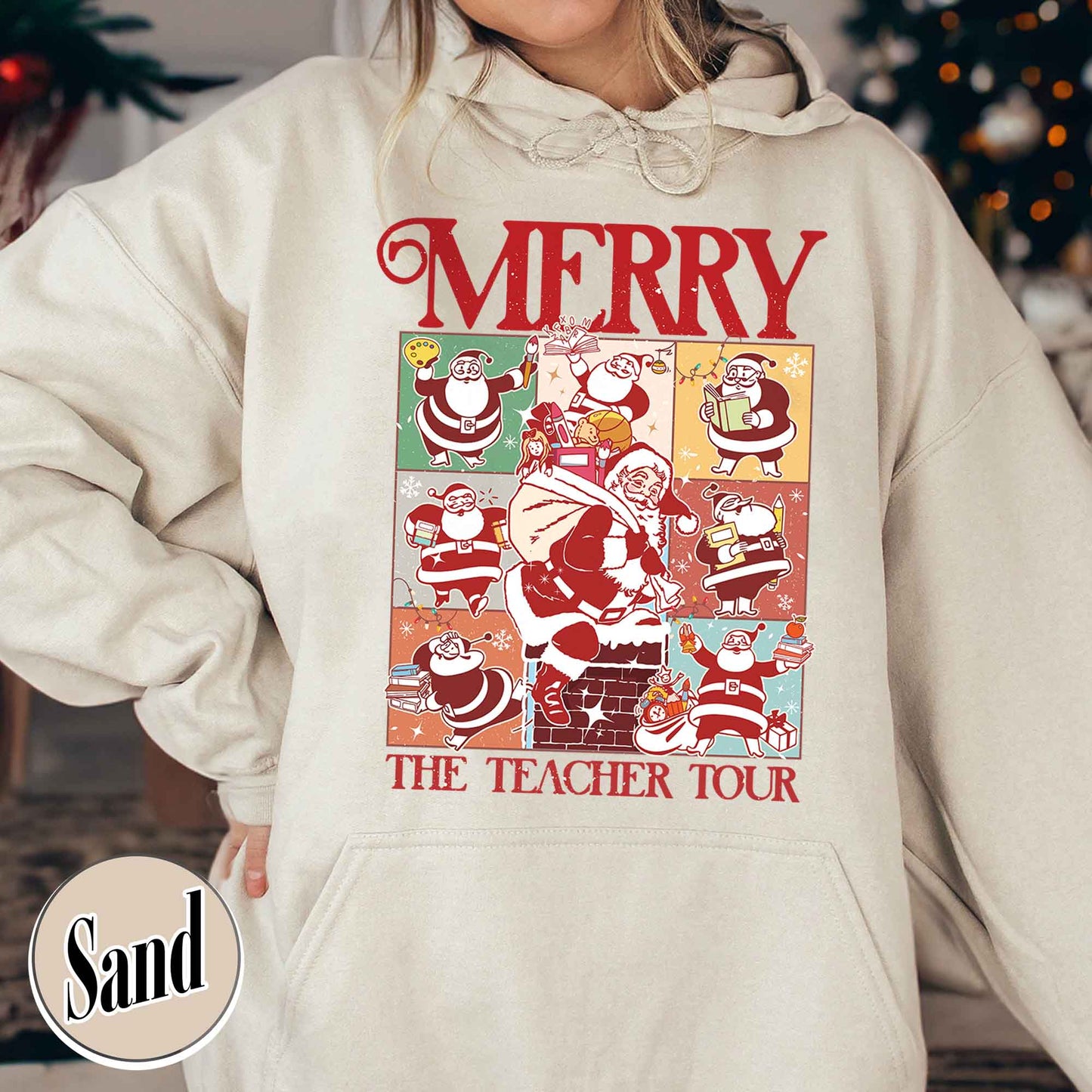 Christmas Teacher Era Tour Hoodie, Merry Christmas Hoodie, Santa Clause Hoodie, Christmas Teacher Hoodie, Santas Teachers Hoodie, Teachers Day Gift