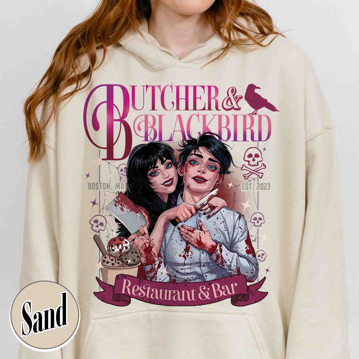 Bookish Hoodie, Butcher and Blackbird Hoodie, Dark Romance Social Club Hoodie, Booklover Gift