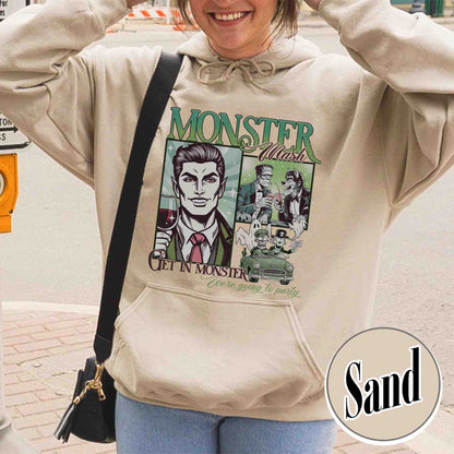 Halloween Hoodie, Monster Mash Hoodie, Get in Monster Hoodie, Ghost Halloween Hoodie