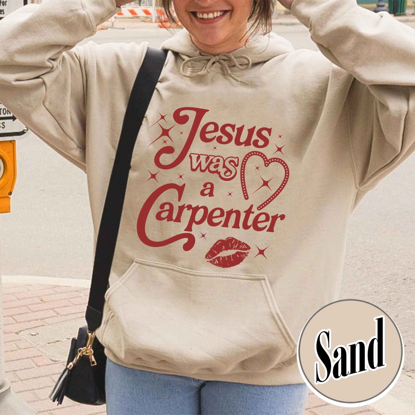 Jesus Was A Carpenter Hoodie, Festival Hoodie, Vintage Inspired Hoodie, Concert Hoodie, Soft Girl Aesthetic, Music Lover Gift