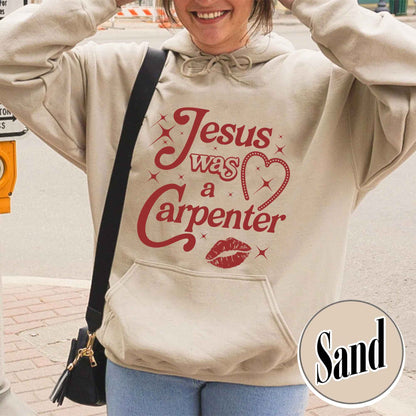 Jesus Was A Carpenter Hoodie, Festival Hoodie, Vintage Inspired Hoodie, Concert Hoodie, Soft Girl Aesthetic, Music Lover Gift