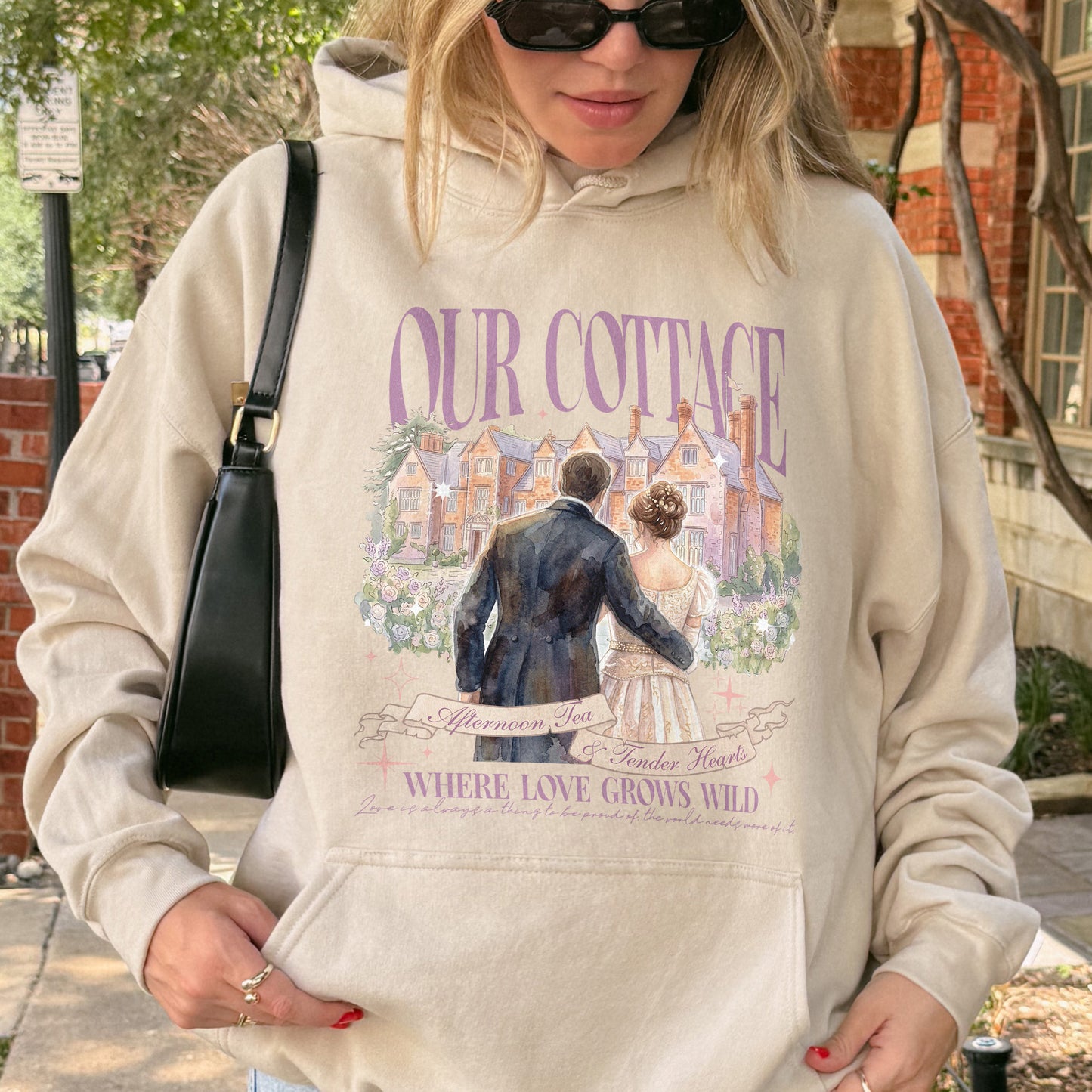 Our Cottage, Bridgerton Regency Romance Inspired, Benedict and Sophie, Bookish Gift, Booklover Hoodie