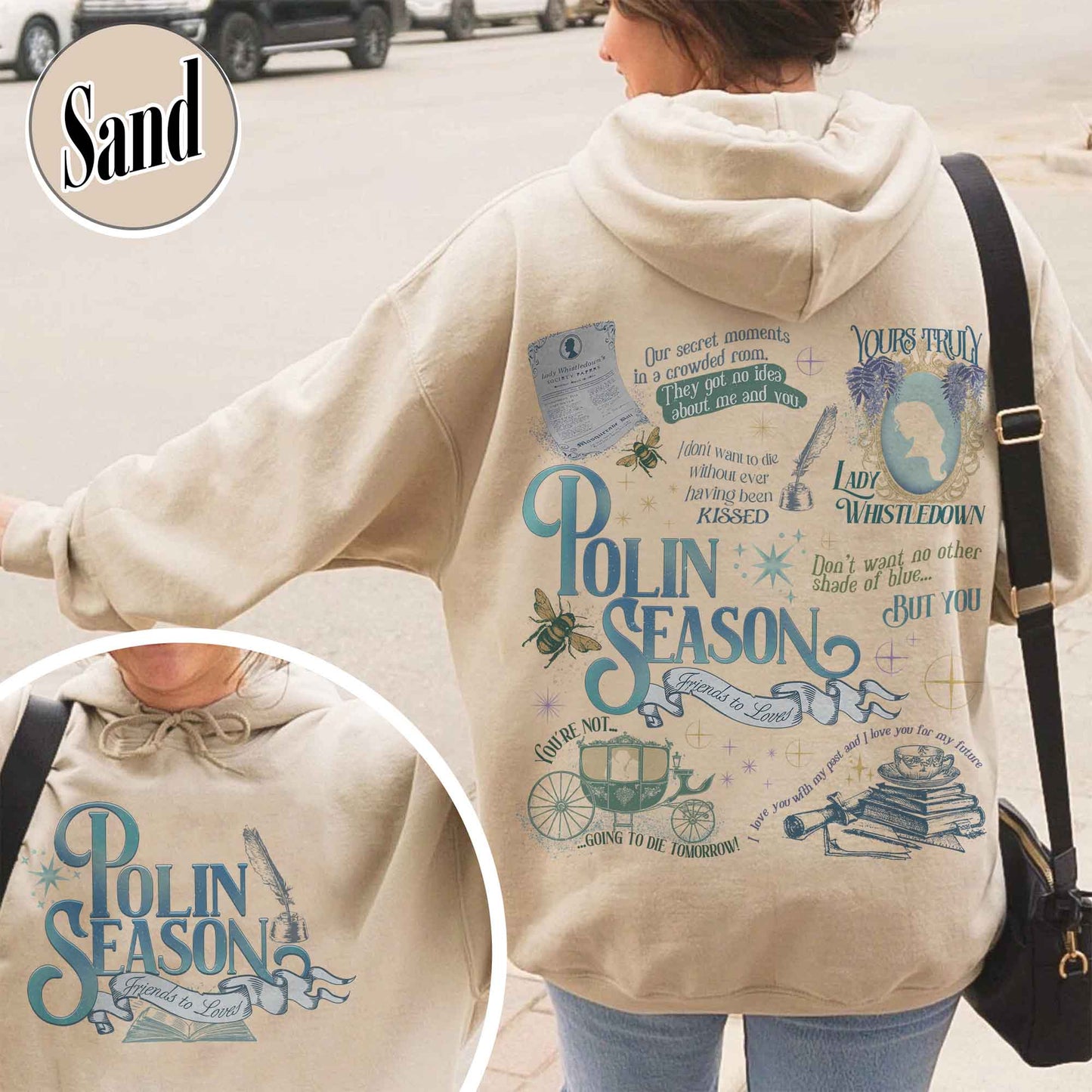 Penelope Colin Bridgerton Season 3 Hoodie, Polin Season, Penelope And Colin Hoodie, Spill The Tea Lady Whistledown's Society Papers Hoodie