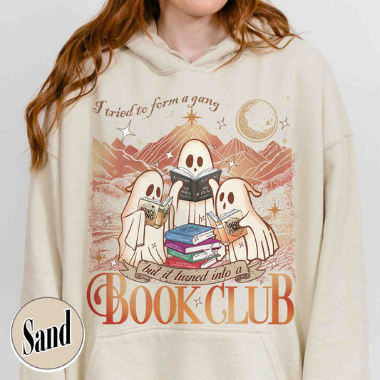Halloween Book Club Hoodie, I Tried To Form a Gang and It Turned Into a Book Club Hoodie