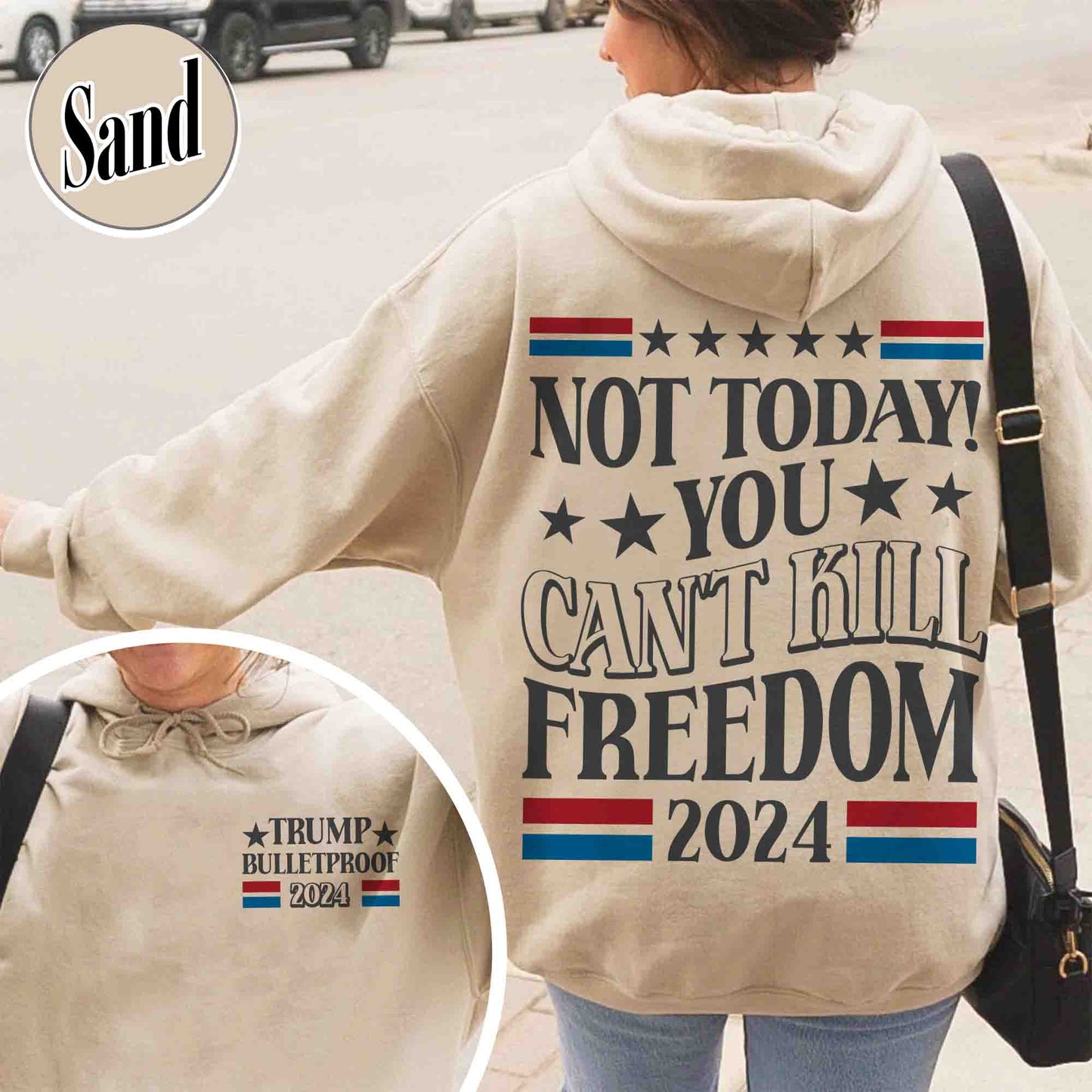 Election Hoodie, Not Today You Can’t Kill Freedom Hoodie, Bulletproof Hoodie, Failed Assassination Hoodie