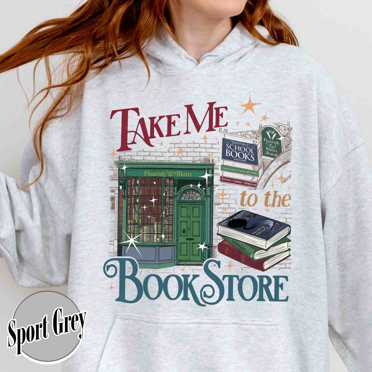 Wizard Book Shop Hoodie, Take Me to the Book Store Hoodie, Bookseller Wizarding HP World Hoodie