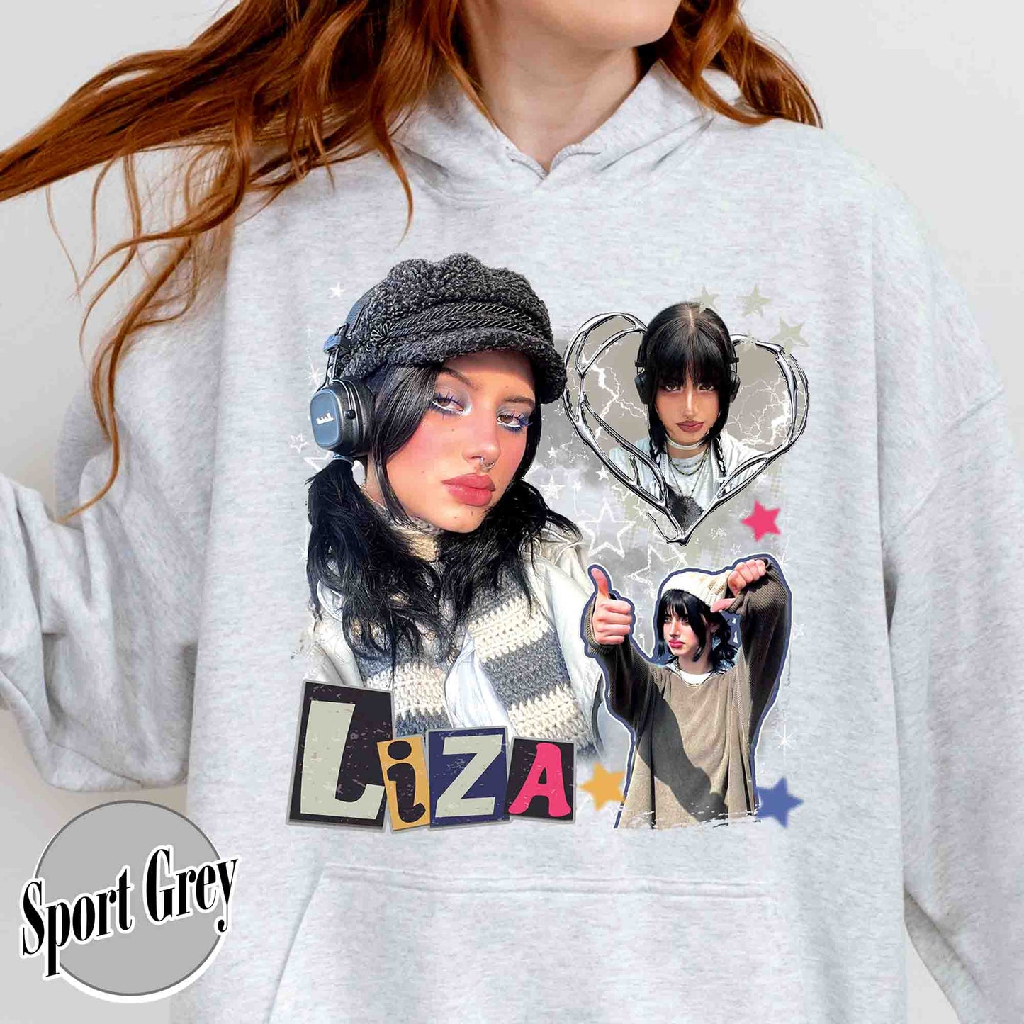 Custom Y2k Hoodie, Custom Photo Bootleg Girlfriend, 90s Retro Hoodie