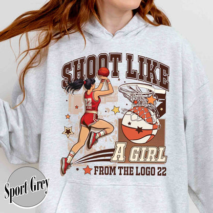 Shoot Like a Girl Hoodie, Girls Basketball Hoodie, Girls Basketball Hoodie, if You Break It, You Own It, Everyone Watches Womens Sports Hoodie