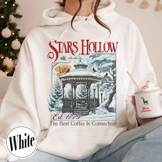 Stars Hollow Christmas Festival Hoodie, Stars Hollows Hoodie, Christmas Gift, Connecticut Hoodie, Retro Style Hoodie, Stars Hollow 1779 Connecticut