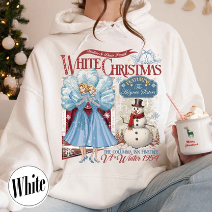 Christmas Movie Lover Hoodie, Christmas Sister Sister Hoodie, Wallace and Davis Hoodie