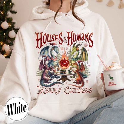 Dungeon and Dragon Hoodie, Houses and Humans D&D Shirt, Dnd Gifts, Christmas Dnd Shirt, Dungeons and Dragons Gifts Husband, Dungeons Game Gifts