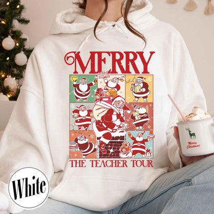 Christmas Teacher Era Tour Hoodie, Merry Christmas Hoodie, Santa Clause Hoodie, Christmas Teacher Hoodie, Santas Teachers Hoodie, Teachers Day Gift