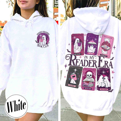 Booklover Hoodie, in My Reading Era Hoodie, Tarot Cards With Book Hoodie, Spooky Reader Hoodie