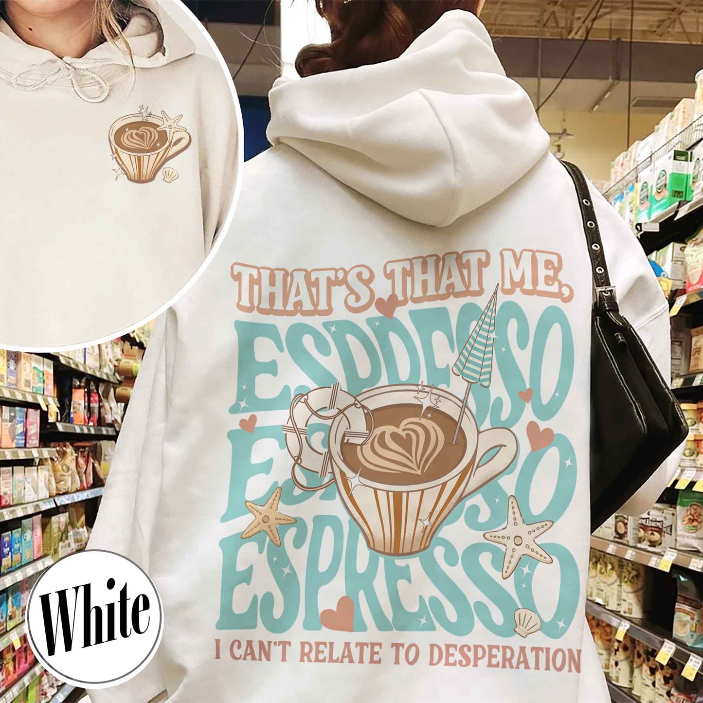 That’s That Me Espresso Hoodie, Concert Hoodie, Espresso Hoodie, I Can’t Relate to Desperation, Soft Girl Aesthetic, Coquette Espresso Hoodie