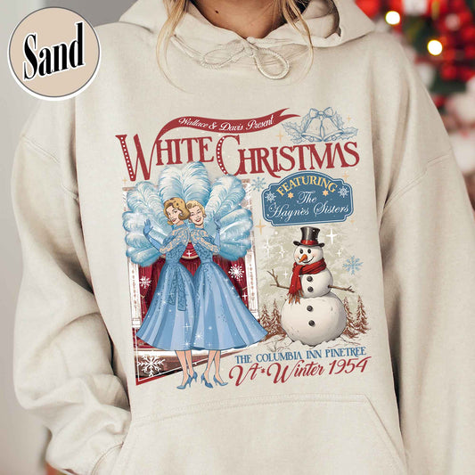 Christmas Movie Lover Hoodie, Christmas Sister Sister Hoodie, Wallace and Davis Hoodie