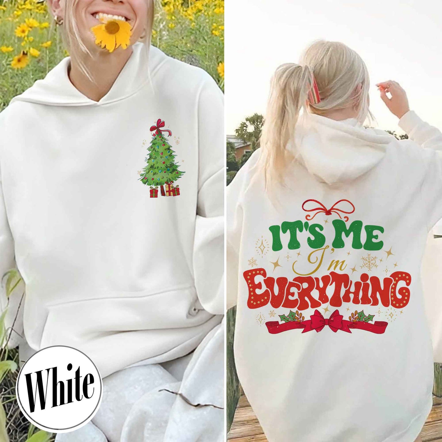 I Have Everything I Want For Christmas Hoodie, It's Me I'm Everything Shirt,Matching Christmas Couple Sweaters Funny, Holiday Couples Shirt